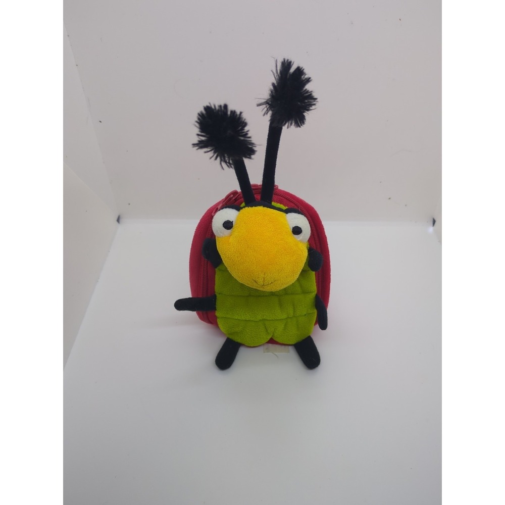 Hallmark Cards BUG EM'S Ladybug 7" Plush Zippered Coin Bag Pouch- NO HANG TAG